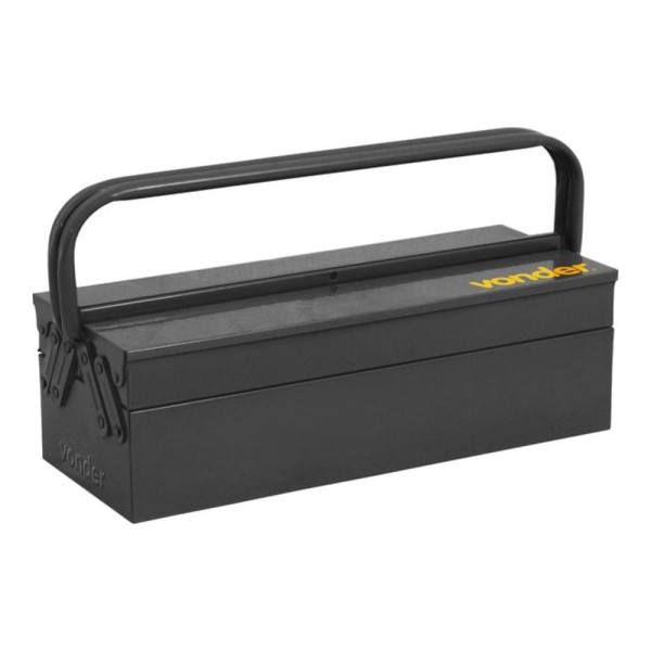 Caixa Ferramentas Metálica de 50cm x 19cm x 16cm com 3 gavetas Vonder