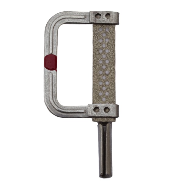Encontraproduto.com.br - Lixa Diamantada Strip em Arco Direita Media Vermelha 2cmx4mm com 1 unidade - Coraldent