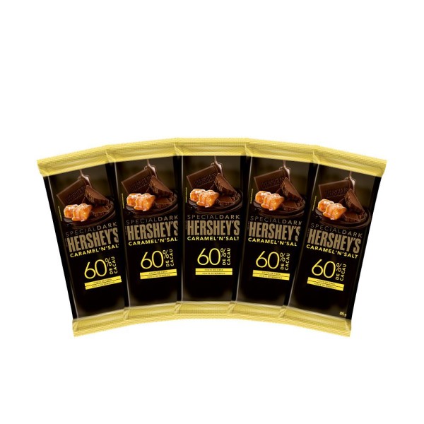 Encontraproduto.com.br - Kit 5 Hersheys Special Dark CaramelnSalt - 85g