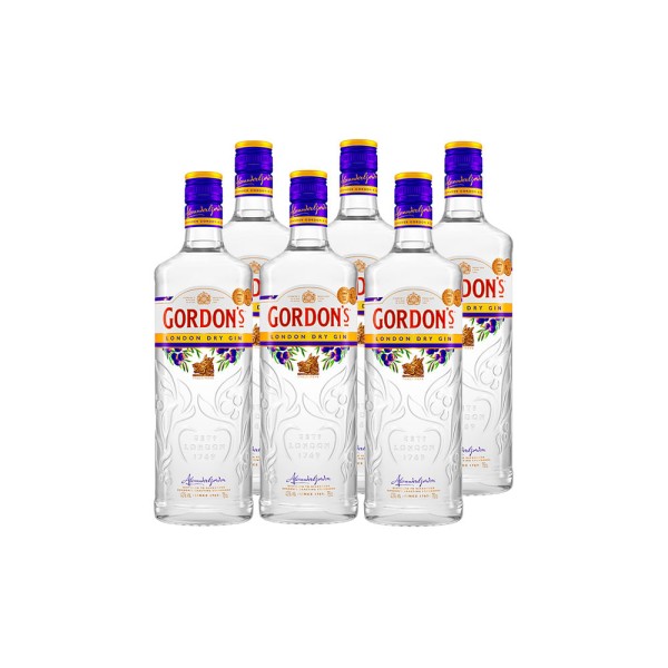 COMBO GIN  GORDONS  750ML - 6 UNIDADES