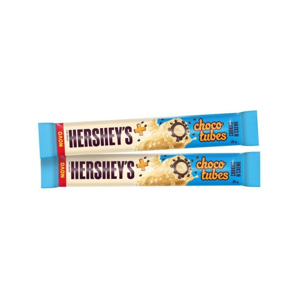 Encontraproduto.com.br - Kit 2 un.Hersheys Chocotubes CookiesnCreme