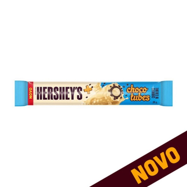 Encontraproduto.com.br - Kit 4 un.Hersheys Chocotubes CookiesnCreme