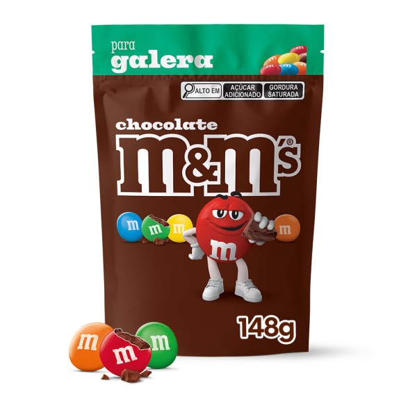 Encontraproduto.com.br - Kit Chocolate M&MS Ao Leite Para A Galera 5 Unid. de 148g
