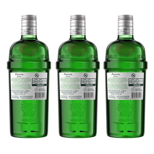 Encontraproduto.com.br - COMBO GIN TANQUERAY LONDON DRY - 3 UNIDADES