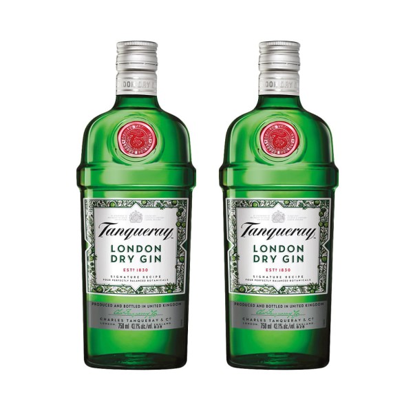 Encontraproduto.com.br - Combo Gin Tanqueray London Dry 750Ml 2 Unidades