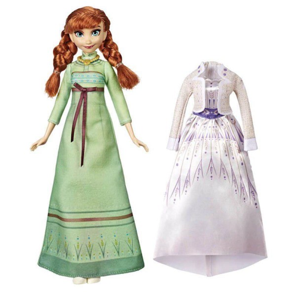 Encontraproduto.com.br - Boneca Articulada Frozen 2 Trajes Anna - Hasbro E5500