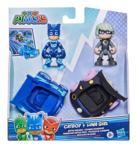 PJ Masks Mini Veículos Menino Gato Vs Garota Lunar - Hasbro F2649