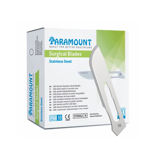 Encontraproduto.com.br - Lâmina de Bisturi Aço Inox Caixa - Paramount