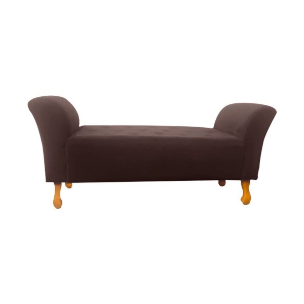Encontraproduto.com.br - Recamier Paris Casal 140 Suede Vermelho Cor Marrom