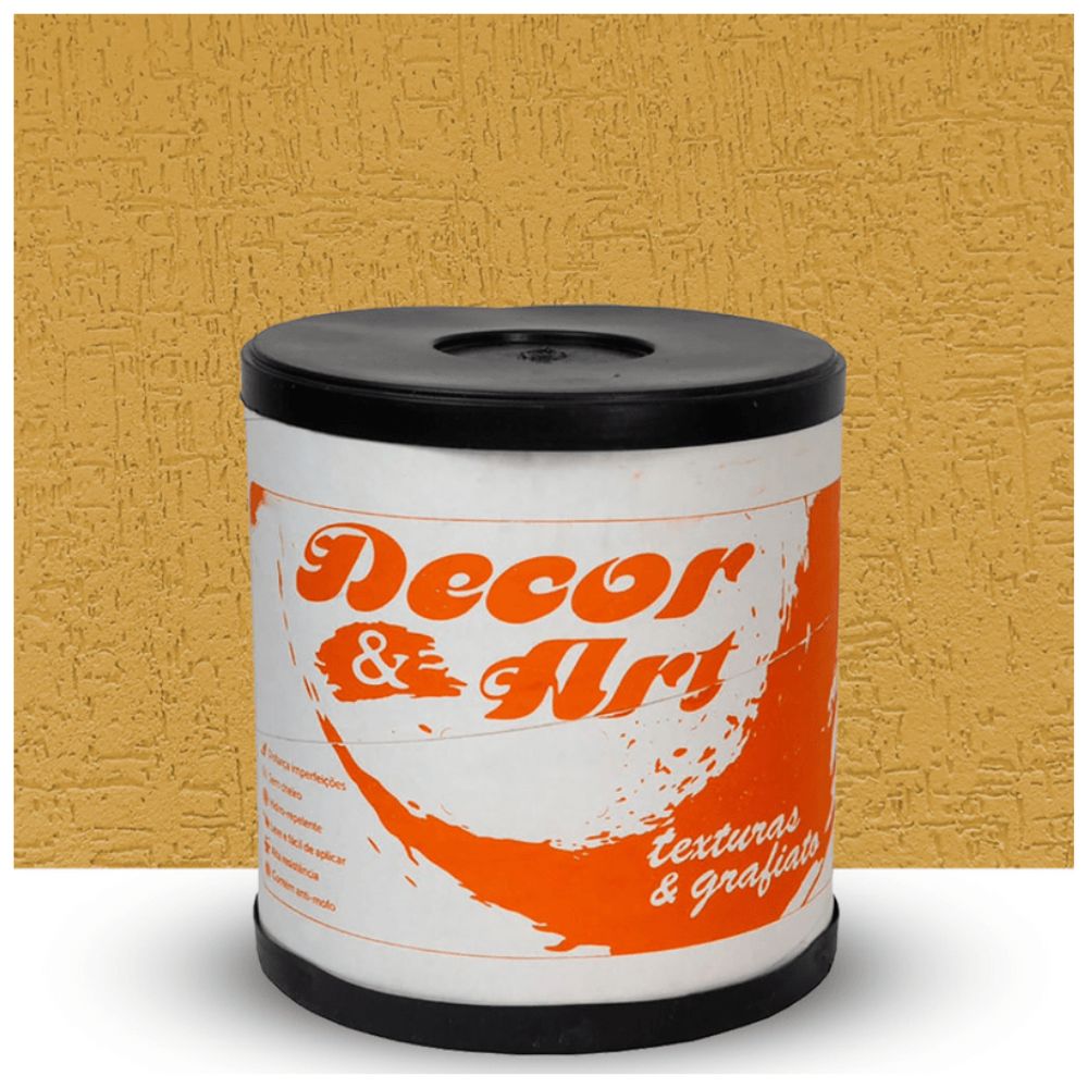Encontraproduto.com.br - Grafiato Ocre Colonial Com Selador 25kg Decor E Arte