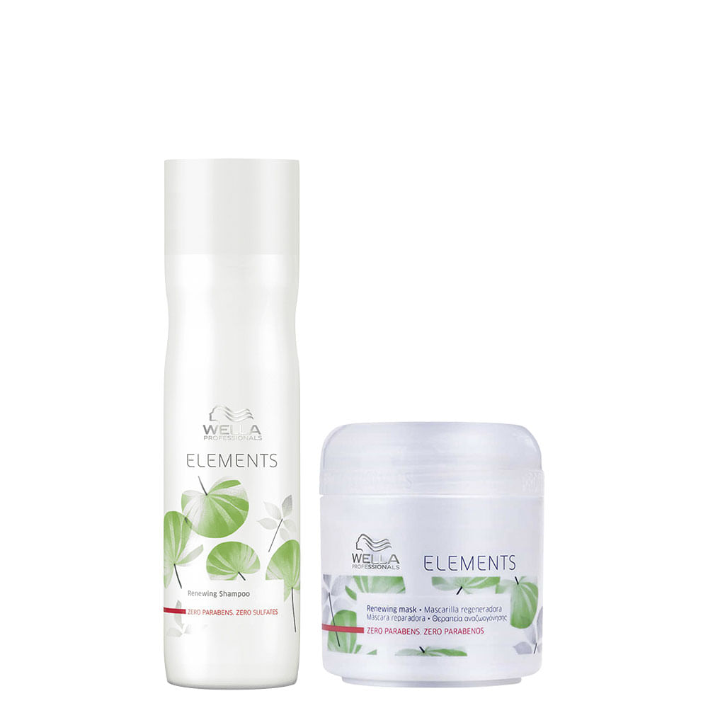 Kit Wella Professionals Elements Renewing - Shampoo 250 ml + Máscara 150 ml