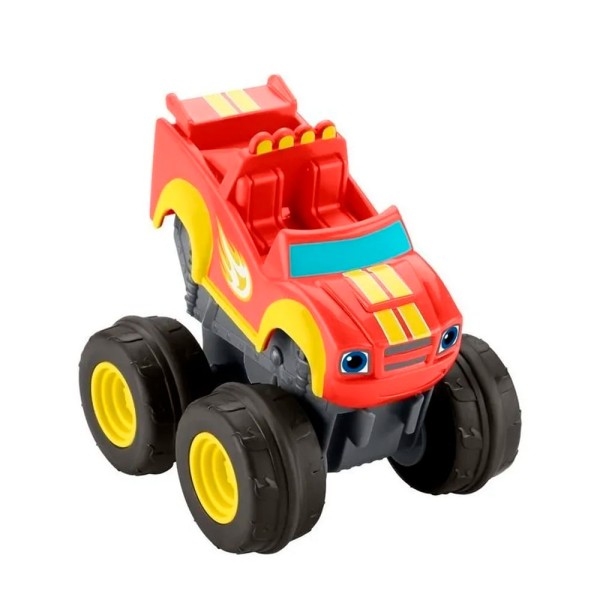 Encontraproduto.com.br - Fisher-Price Veículo Blaze Slam & Go Racer Blaze - Mattel