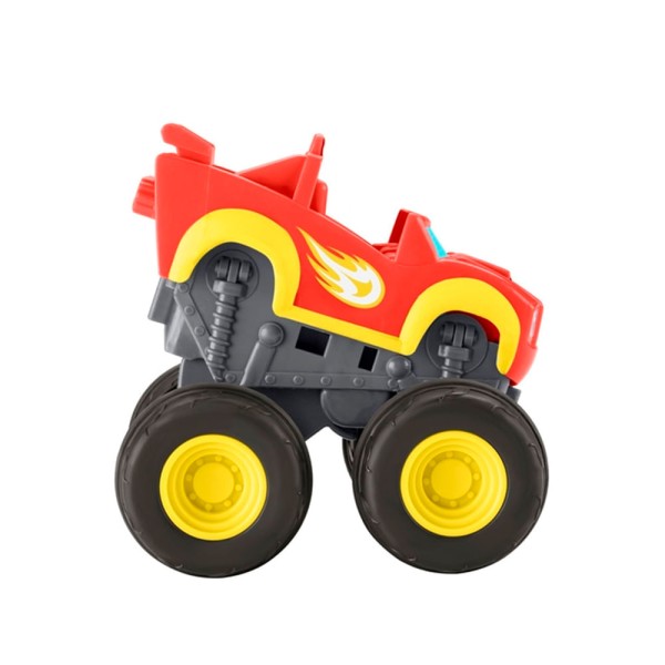 Encontraproduto.com.br - Fisher-Price Veículo Blaze Slam & Go Racer Blaze - Mattel