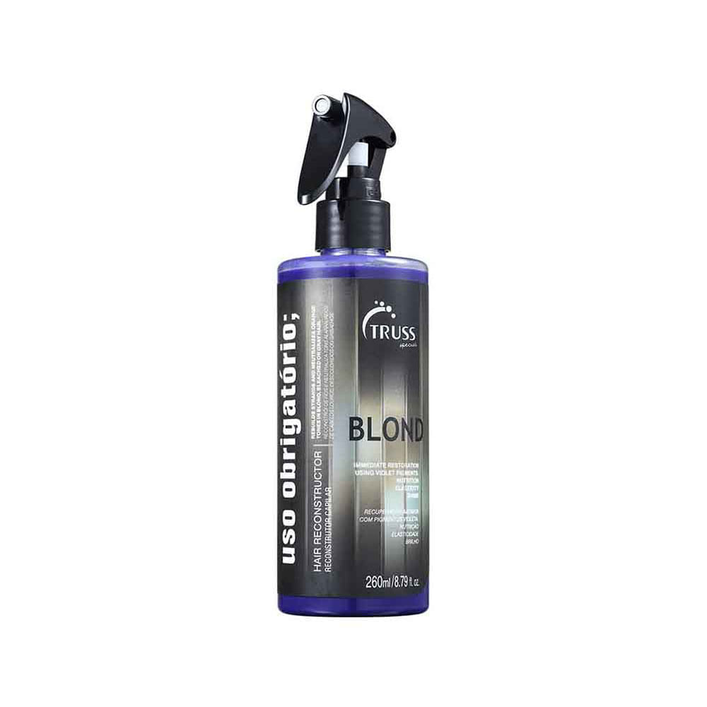 Encontraproduto.com.br - Kit Truss Blond - Shampoo 300 ml + Condicionador 300 ml + Tratamento de Reconstrução 260 ml + Máscara 180 g