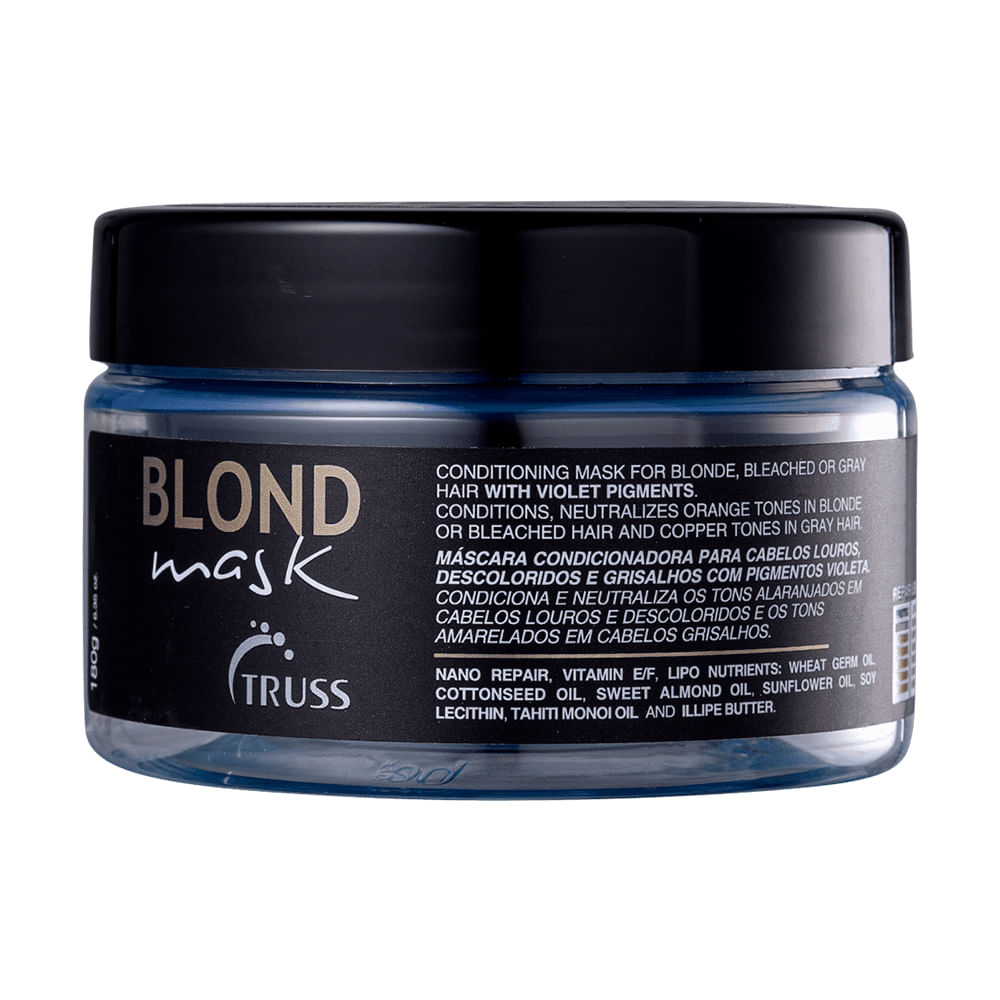 Encontraproduto.com.br - Kit Truss Blond - Shampoo 300 ml + Condicionador 300 ml + Tratamento de Reconstrução 260 ml + Máscara 180 g