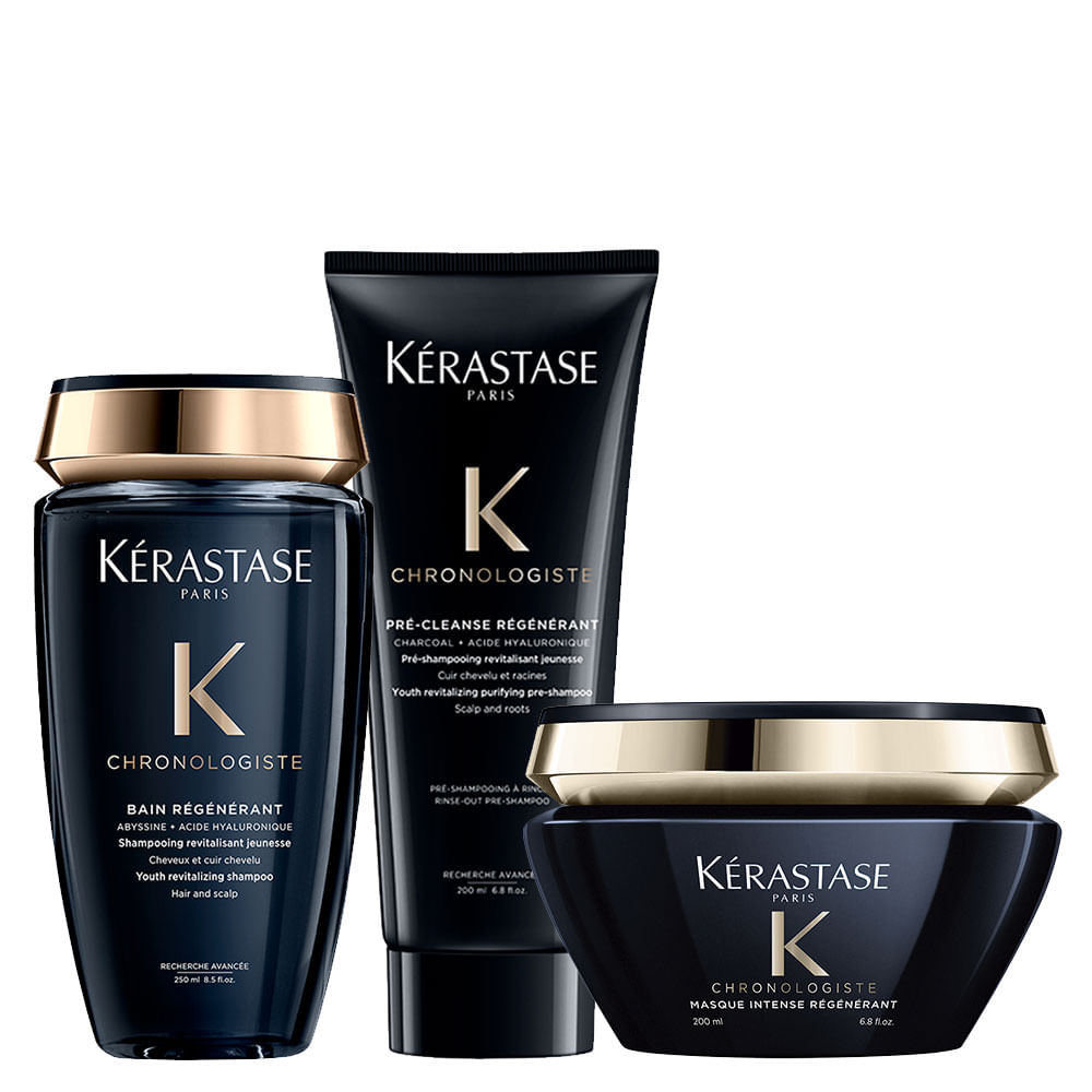 Kit Kérastase Chronologiste - Pré-Shampoo 200 ml + Shampoo 250 ml + Máscara 200 ml