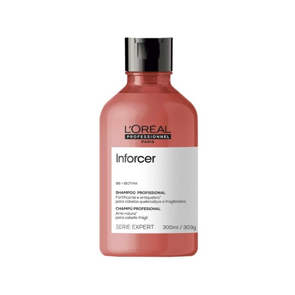 Encontraproduto.com.br - Kit LOréal Professionnel Serie Expert Inforcer- Shampoo 300 ml + Condicionador 200 ml + Óleo  90 ml