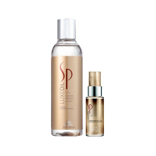 Encontraproduto.com.br - Kit SP System Professional Luxe Oil Keratin - Shampoo 200 ml + Óleo 30 ml