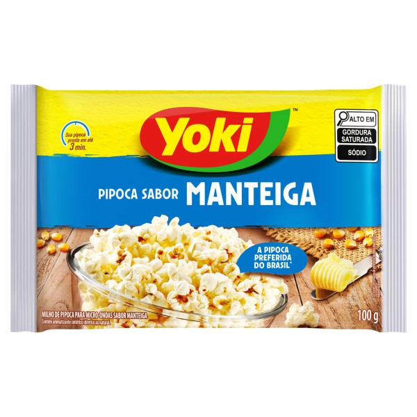 Encontraproduto.com.br - Pipoca p/ Micro-Ondas Yoki Manteiga Pacote 100g