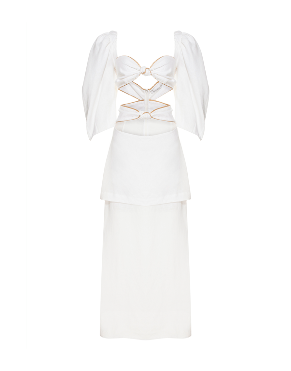 Vestido Iris Linho - Off White