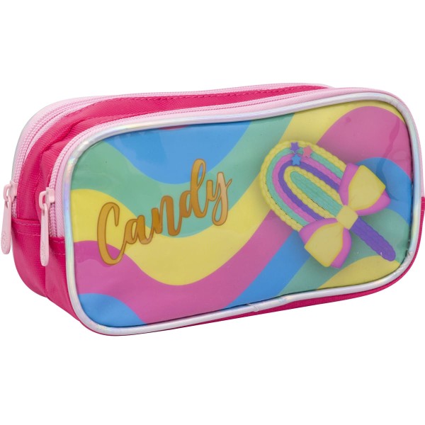 Encontraproduto.com.br - Estojo Escolar Candy - Mif5335-e - Yepp - Arco Iris