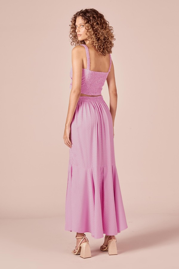 Encontraproduto.com.br - SAIA LONGA VISCOSE RAJADA - BRUMA