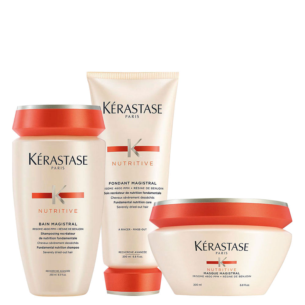 Kit Kérastase Nutritive Magistral -Shampoo 250 ml+ Condicionador  200 ml+ Máscara  200 ml