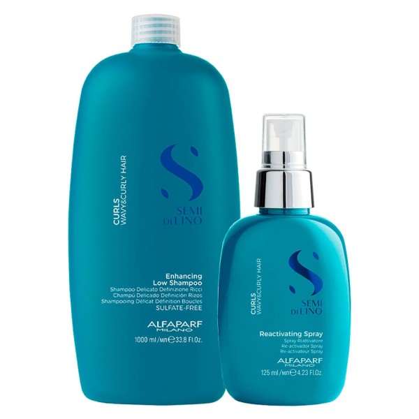 Encontraproduto.com.br - Kit Alfaparf Semi Di Lino Curls Shampoo + Spray