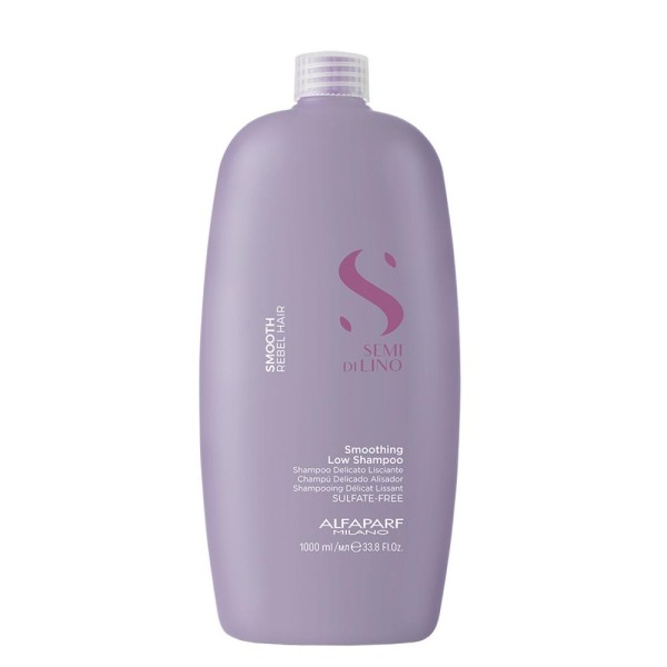 Encontraproduto.com.br - Kit Alfaparf Milano Professional Semi Di Lino Smooth Smoothing - Shampoo 1000 ml + Condicionador 1000 ml + Máscara 500 ml + Creme 125 ml