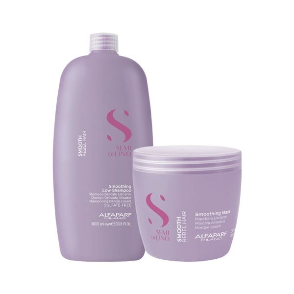Encontraproduto.com.br - Kit Alfaparf Sdl Smooth Smoothing - Sh 1000ml+máscara 500ml