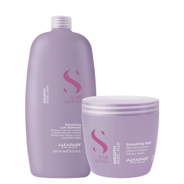 Encontraproduto.com.br - Kit Alfaparf Sdl Smooth Smoothing - Sh 1000ml+máscara 500ml
