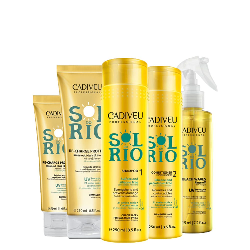 Kit Cadiveu Professional Sol do Rio Home Care - 5 Produtos