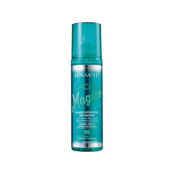 Encontraproduto.com.br - Kit Lowell Cacho Mágico - Shampoo 500 ml + Máscara 450 g + Fluido 200 ml + Óleo 60 ml
