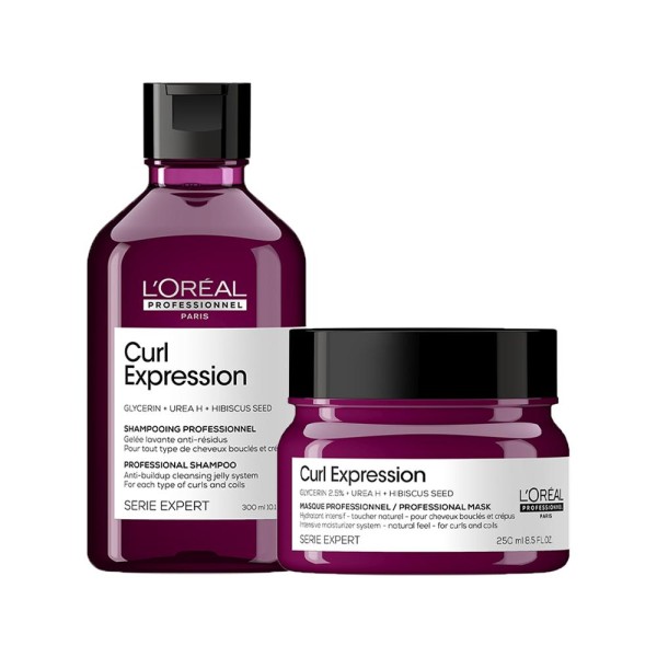 Encontraproduto.com.br - Kit LOreál Professionnel Serie Expert Curl Expression - Shampoo Antirresíduos 300 ml + Máscara 250 ml