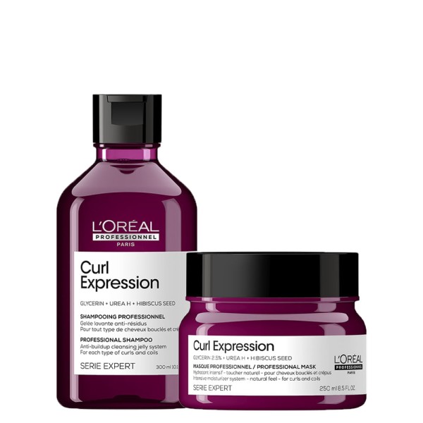 Encontraproduto.com.br - Kit LOreál Professionnel Serie Expert Curl Expression - Shampoo Antirresíduos 300 ml + Máscara 250 ml