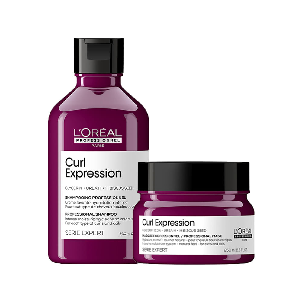 Encontraproduto.com.br - Kit LOreál Professionnel Serie Expert Curl Expression - Shampoo Intense 300 ml + Máscara 250 ml