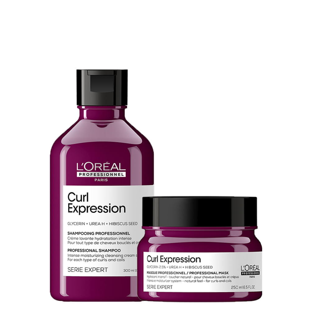 Kit LOreál Professionnel Serie Expert Curl Expression - Shampoo Intense 300 ml + Máscara 250 ml