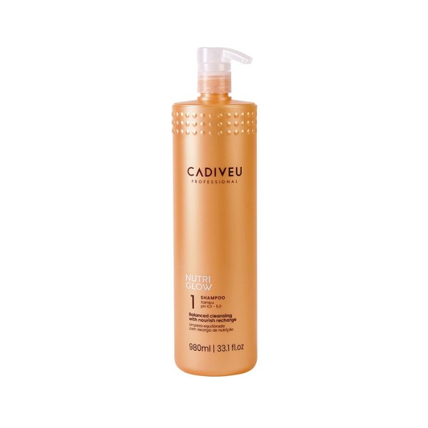 Encontraproduto.com.br - Kit Cadiveu Nutri Glow - Shampoo 980 ml + Condicionador  980 ml + Máscara de Nutrição  980 ml