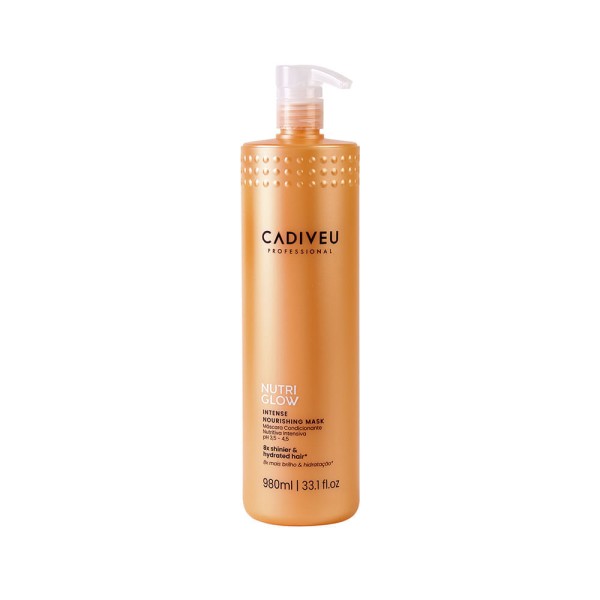 Encontraproduto.com.br - Kit Cadiveu Nutri Glow - Shampoo 980 ml + Condicionador  980 ml + Máscara de Nutrição  980 ml