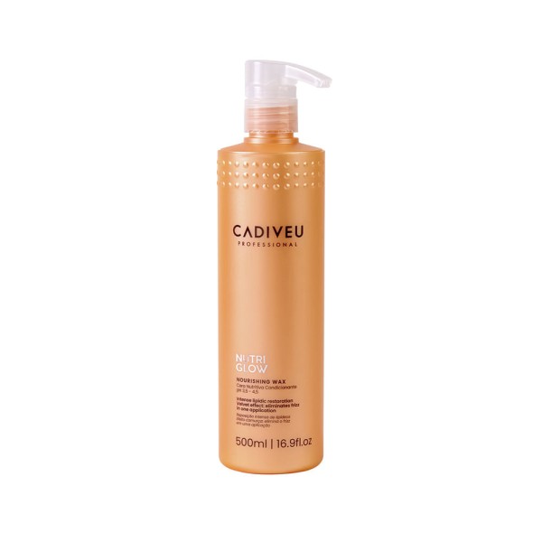 Encontraproduto.com.br - Kit Cadiveu Nutri Glow - Shampoo 980 ml + Condicionador 980 ml + Máscara de Nutrição 980 ml + Cera de Nutrição 500 ml