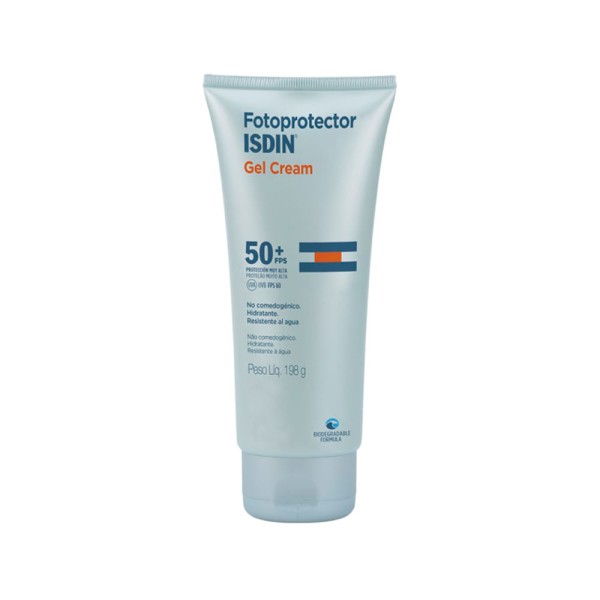 Encontraproduto.com.br - Kit Isdin - Protetor Solar Facial com Cor FPS 50 Escura 50 ml + Protetor Solar Corporal FPS 50+ 198 g