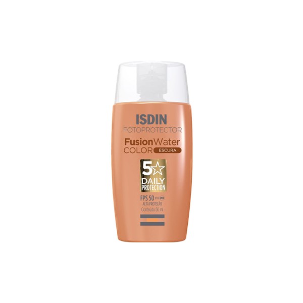 Encontraproduto.com.br - Kit Isdin - Protetor Solar Facial com Cor FPS 50 Escura 50 ml + Protetor Solar Corporal FPS 50+ 198 g
