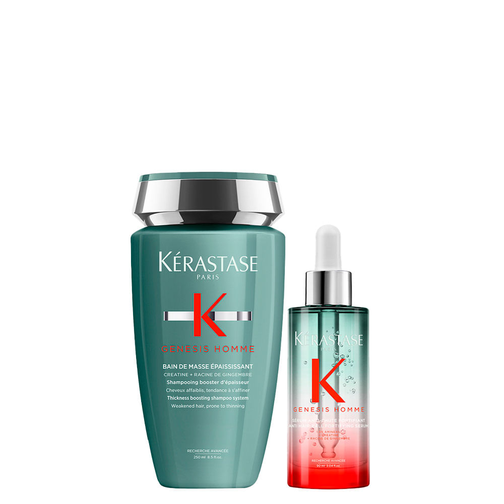 Kit Kérastase Genesis Homme – Shampoo Èpaississant 250 ml + Sérum 90 ml