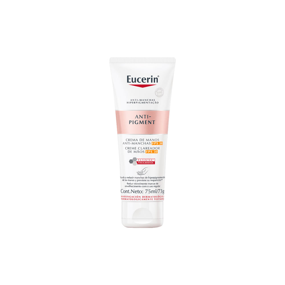 Encontraproduto.com.br - Kit Eucerin - Protetor Solar Facial Matte FPS 70 Média 50 ml+ Creme Clareador para as Mãos FPS 30 75 ml + Sérum Facial Clareador 30 ml