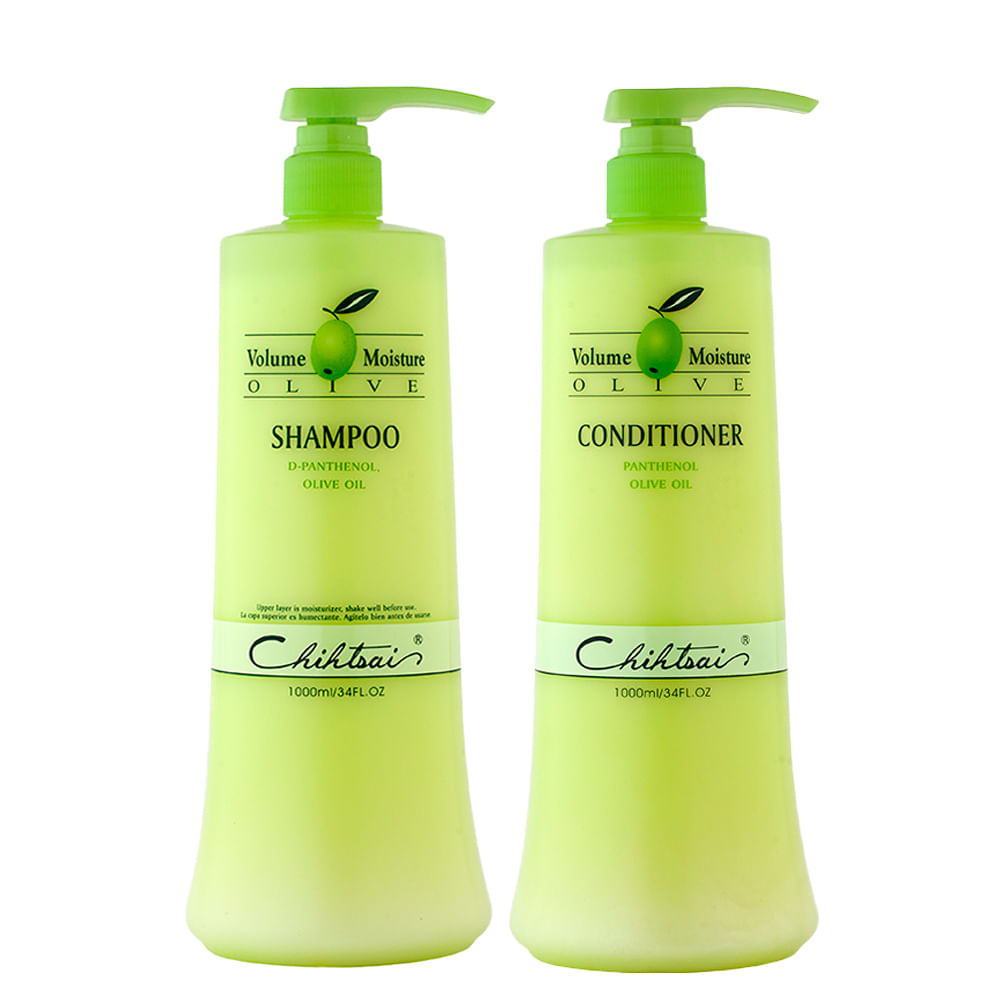 Kit Nutrição N.P.P.E Chihtsai Olive - Shampoo 1000 ml + Condicionador 1000 ml