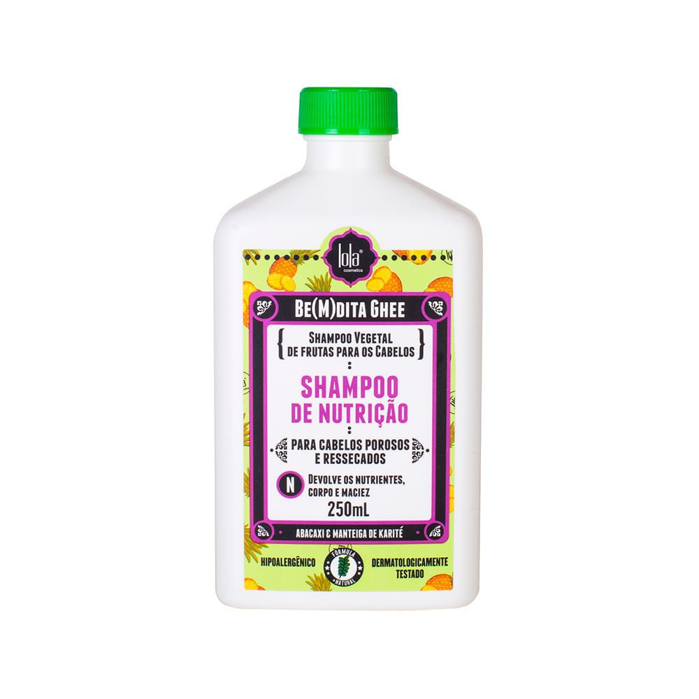 Encontraproduto.com.br - Kit Lola Cosmetics Nutrição Be(m)dita Ghee - Shampoo de Nutrição 250 ml + Máscara de Nutrição 350 g