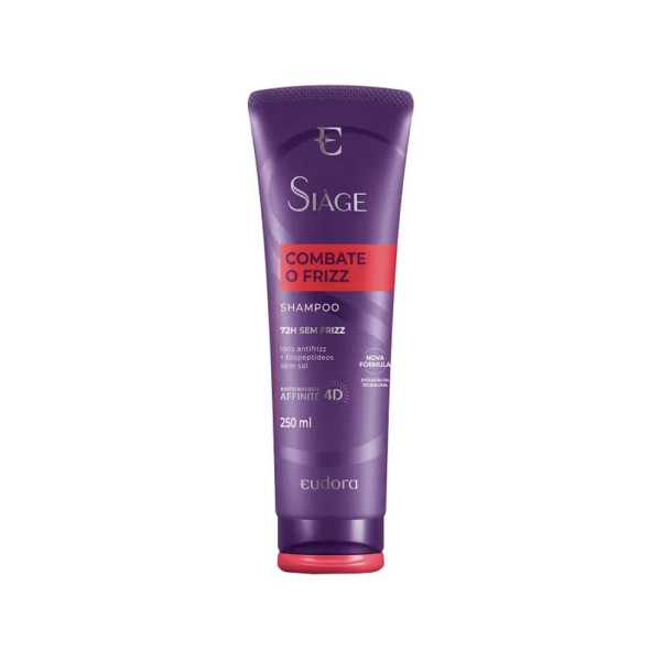 Encontraproduto.com.br - Kit Eudora Siàge Combate o Frizz - Shampoo 250 ml + Condicionador 200 ml  + Creme de Pentear 100 ml