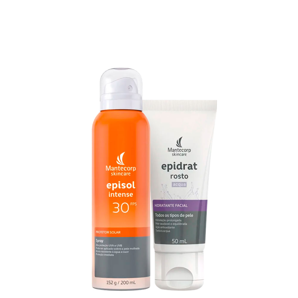 Kit Facial Mantecorp - Protetor Solar FPS 30 200 ml +  Hidratante 50 ml