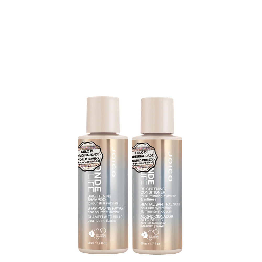 Kit Joico Blonde Life Brightening  - Shampoo 50 ml + Condicionador 50 ml