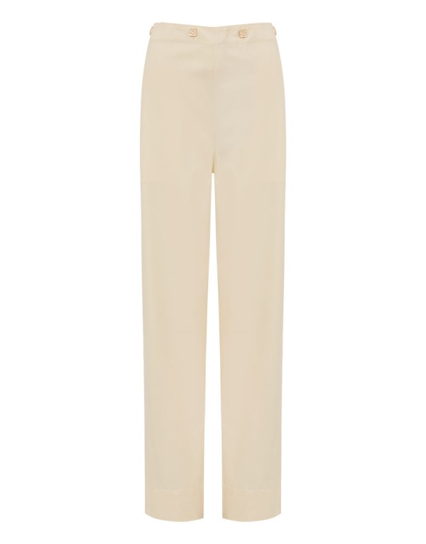 Encontraproduto.com.br - Calça Pantacourt Alfaiataria Sena - Off White